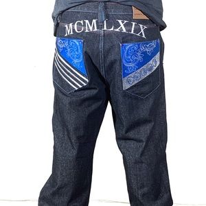 COOGI men’s vintage baggy dark wash jeans 36x34